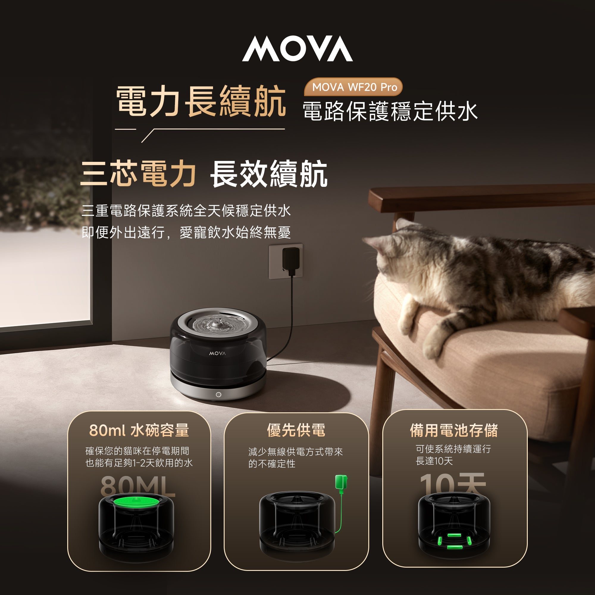 MOVA WF20 Pro 寵物飲水機