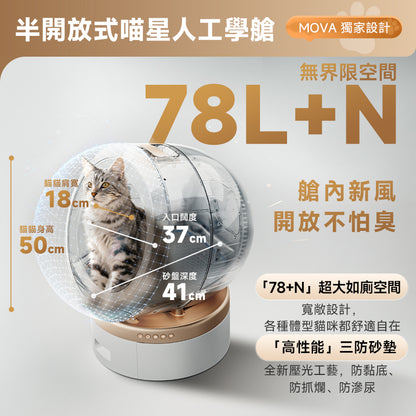 MOVA LR10 Prime 新風貓砂艙