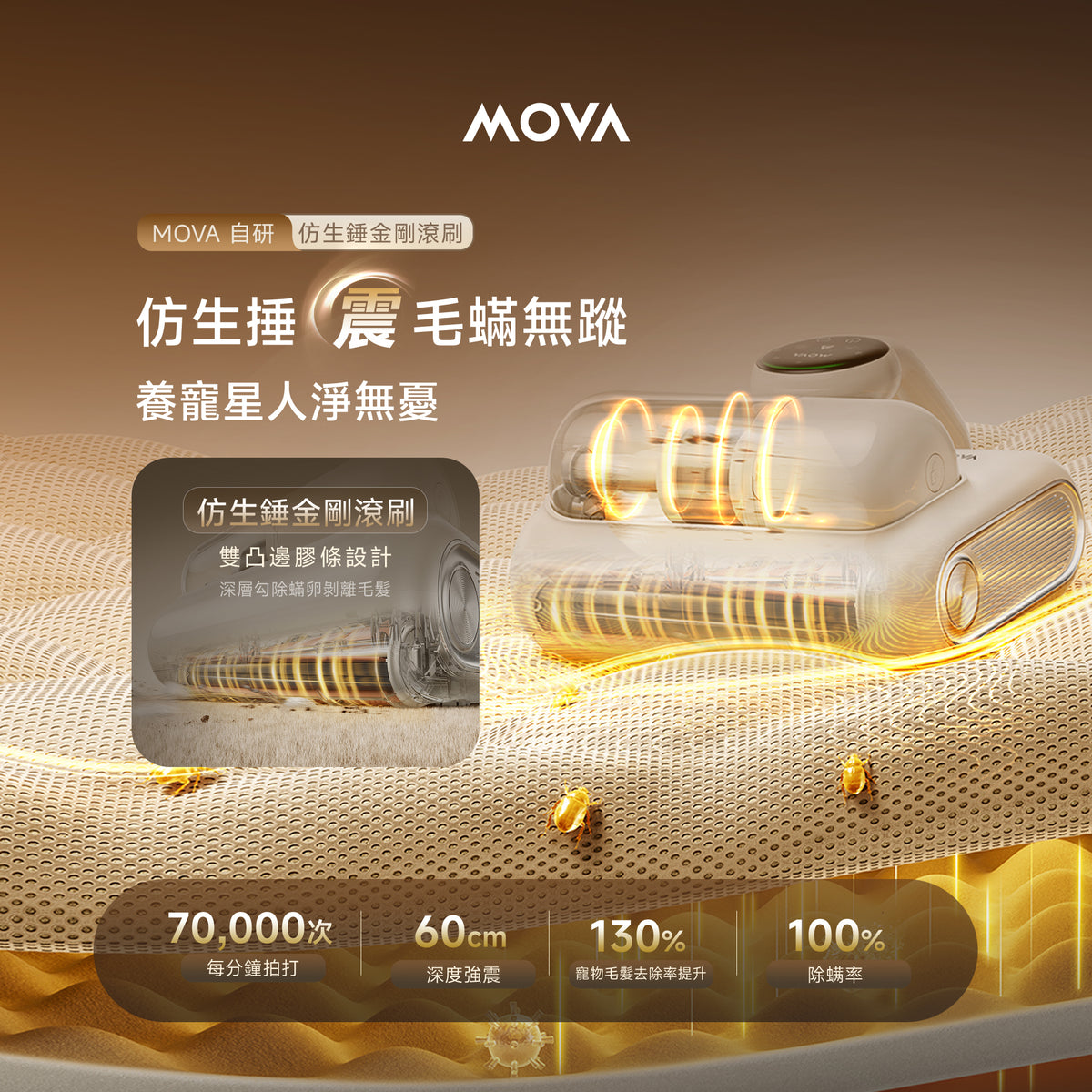 【新品預售】MOVA Q30 深層除螨除塵除毛髮除螨儀